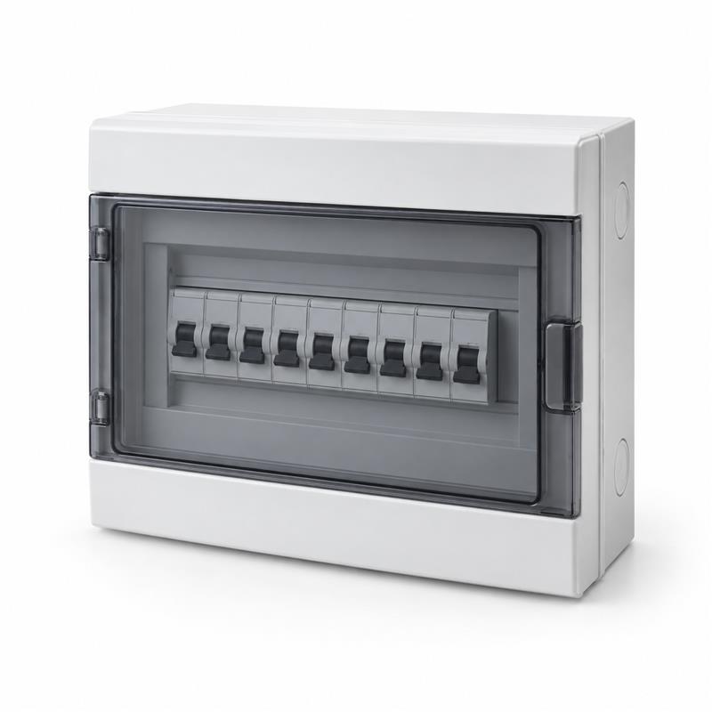 White electrical distribution board