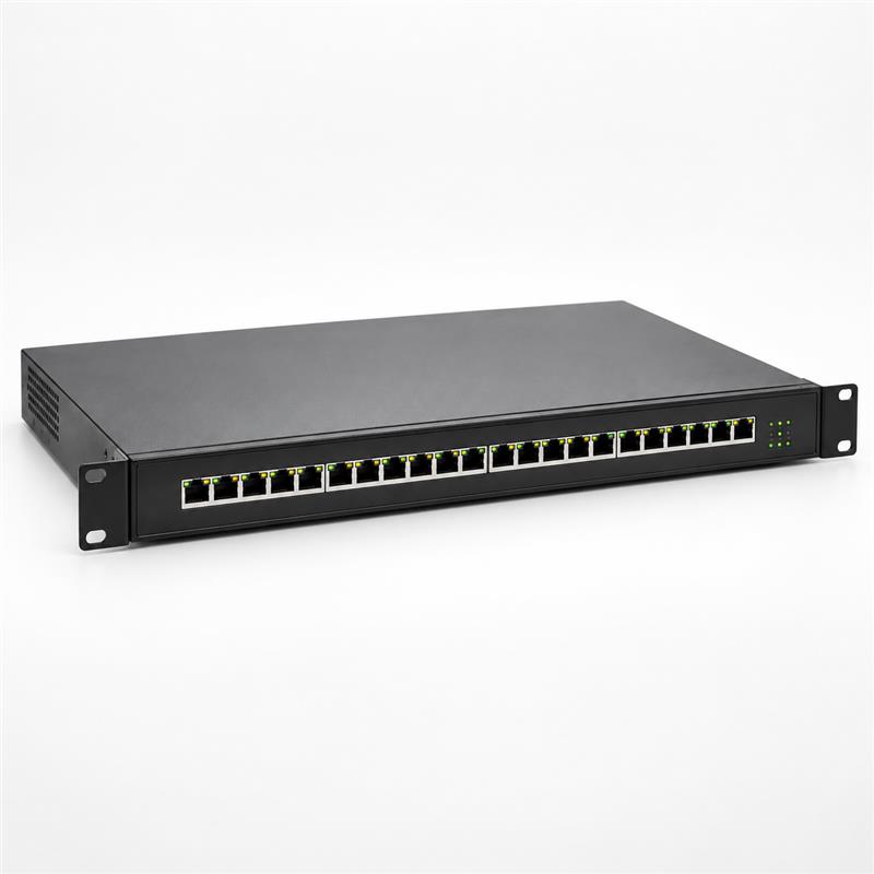 Black gigabit network switch